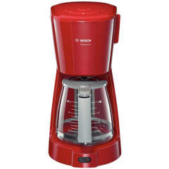 Cafetiera Bosch CompactClass TKA3A014, Putere 1100W, Sistem antipicurare, Filtru detasabil, (Rosu)