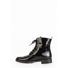 Ghete negre din piele lacuita model G4