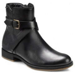 Ghete casual impermeabile piele ECCO Saunter (negre)