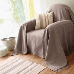 Pled sau cuvertura din tesatura uni