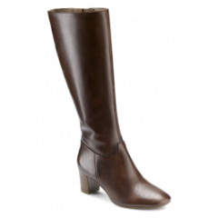 Cizme femei din piele de culoare maro Nioki 55 mm