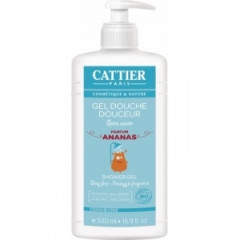 Gel de dus bio pentru copii cu aroma de ananas 500 ml Cattier