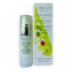 Crema antirid de noapte cu celule stem 30g Herbagen