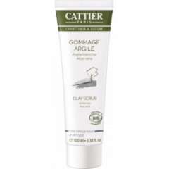 Exfoliant bio cu argila alba pentru toate tipurile de ten 100 ml Cattier