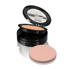 Fond de ten natural compact & pudra minerala nuanta CARAMEL. Pe baza de ulei de argan unt de shea si pigmenti minerali 10 gr Lavera