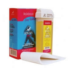 Kit Ceara naturala de zahar roll-on pentru epilat 140g Simoun