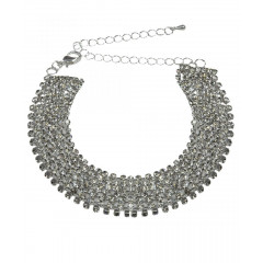 Bratara argintie cu cristale