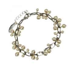 Bratara cu perle bej