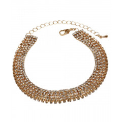 Bratara aurie cu cristale