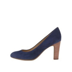 Pantofi cu toc din piele bleumarin GEOX New Mariele