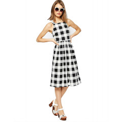 Rochie cu imprimeu geometric