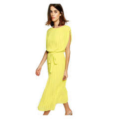 Rochie midi galbena