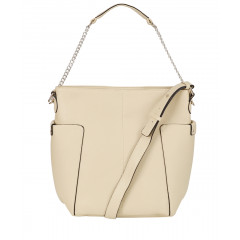 Geanta bej cu 2 buzunare