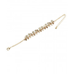 Bratara aurie cu cristale