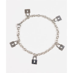 Bratara din otel, cu pandantive