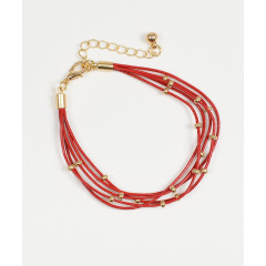 Bratara rosie cu aplicatii