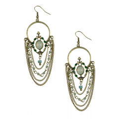 Cercei lungi, cu lanturi