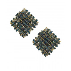 Cercei statement cu lanturi aplicate