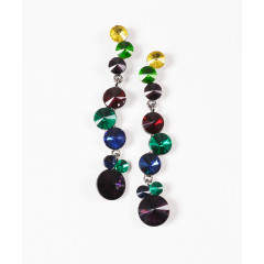 Cercei lungi, din cristale