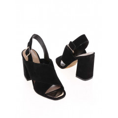 Sandale Aldo negre cu toc gros