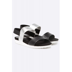 Sandale joase negru cu argintiu