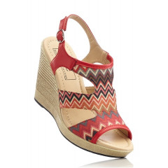 Sandale multicolore cu platforma