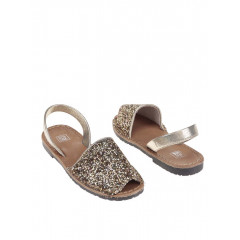 Sandale aurii cu paiete