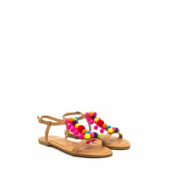 Sandale joase cu aplicatii multicolore