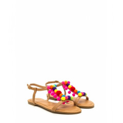Sandale joase cu aplicatii multicolore