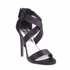 Sandale negre, elegante, cu toc cui