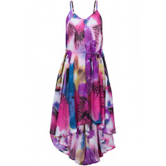 Rochie de plaja multicolora