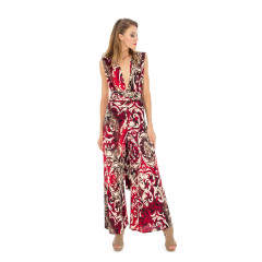 Salopeta retro cu imprimeu floral