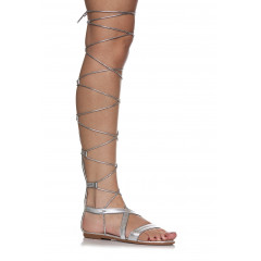 Sandale tip gladiator din piele naturala