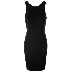 Rochie neagra pana la genunghi
