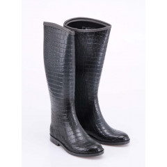 Cizme de cauciuc gri crocodil Be Only