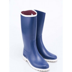 Cizme din cauciuc albastru cu alb Novesta Ida