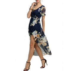 Rochie Bleumarin Stil Kimono
