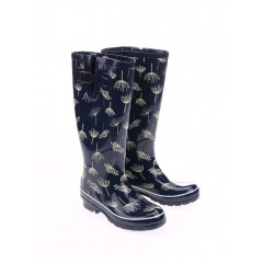 Cizme de cauciuc lungi, bleumarin cu papadii Welly Brakeburn