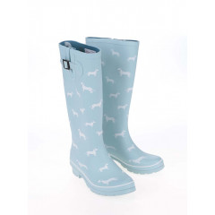 Cizme de cauciuc, lungi, albastru deschis Brakeburn Sausage Dog
