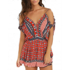 Salopeta Rosie cu Umerii Goi