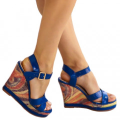 Platforme Zolly Albastre