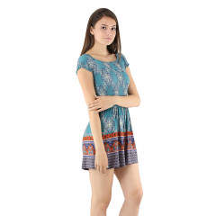 Salopeta scurta cu imprimeu