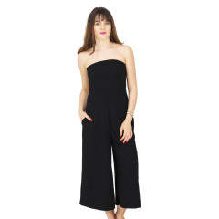 Salopeta neagra eleganta cu umerii goi ZARA