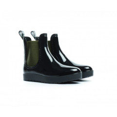 Cizme de cauciuc negre, scurte