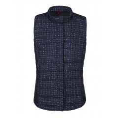 Vesta albastra cu model