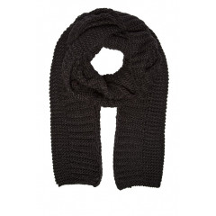 Fular negru tricotat