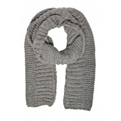 Fular gri tricotat