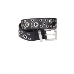 Curea neagra cu aplicatii metalice si catarama