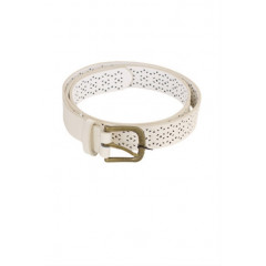 Curea alba cu perforaje decorative