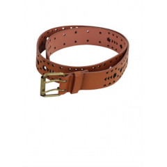 Curea maro cu perforaje decorative